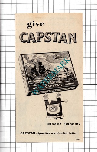 Wills capstan cigarettes - wills's,