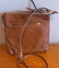 FIORELLI Tan Faux Leather Messenger Satchel Bag Crossbody Bag Shoulder Strap