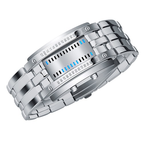 Mens binary watch casual - °mens,