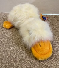 Vintage Fluffy Yellow Duck /