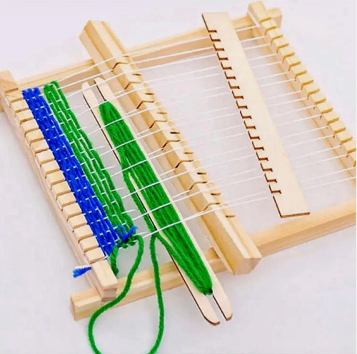 Wooden weaving loom kit diy - weaving,