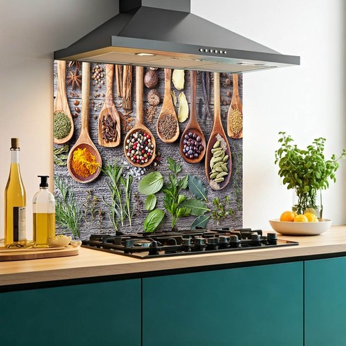 Printed glass kitchen - glass,