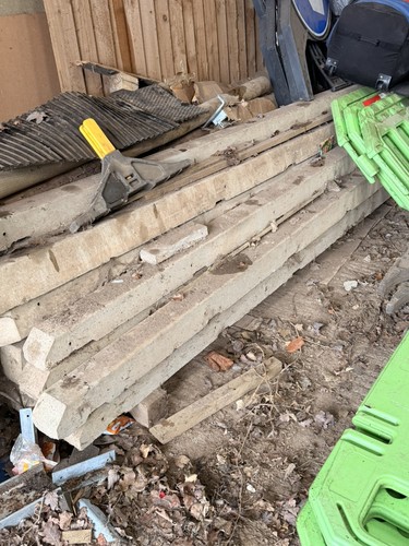 Concrete fence posts - concrete,