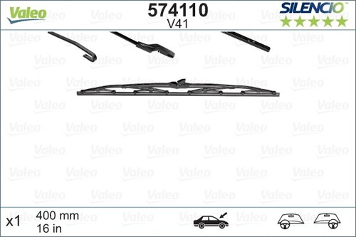 574110 valeo wiper blade - 574110, for