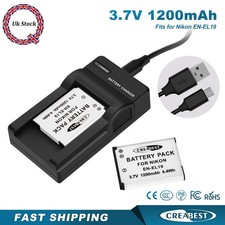 2x EN-EL19 Battery +Charger