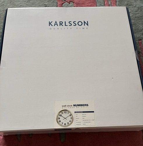 Karlsson wall clock - karlsson, numbers-