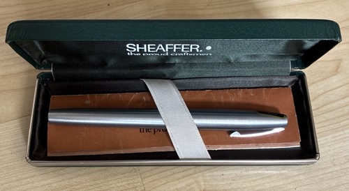 Vintage sheaffer chrome white - chrome,