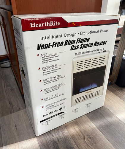 Hearthrite vent free - vent-free, blue