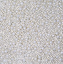 White Pearl Mix Cupcake Sprinkles Edible Cake Decorations Wedding Ball Toppers