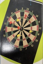 NEW 2-Sided Magnetic Dart Board with 12 Magnet Tipped Darts NEW IN BOX