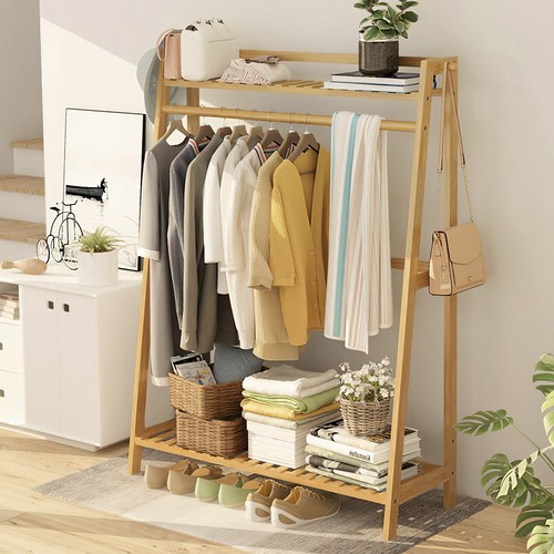 Heavy duty wooden clothes rail - duty,