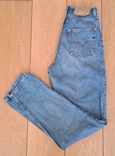 Vintage 1990s Levis 901 Womens Jeans Tapered W30 L34 Blue Denim Levi