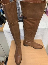 Zara Tan Brown Leather Knee