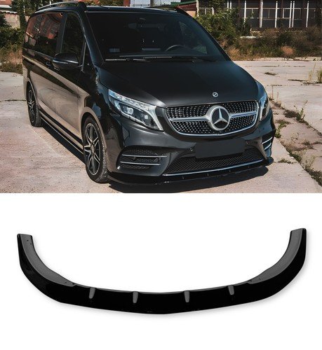 Front lip splitter gloss black - splitter,