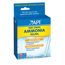 API Ammonia Test Strips 25 Tests Aquarium Fish Tank Dip Strip Test Kit
