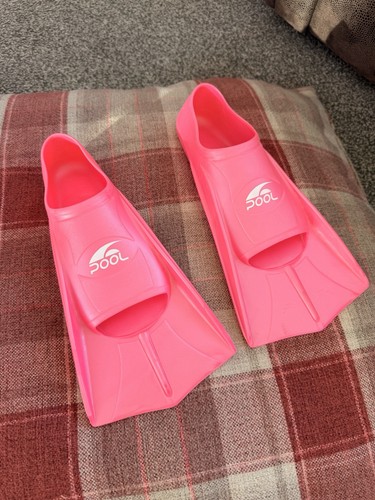 Child pink pool swim fins - pink,