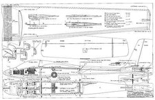 CAMBRIA SLINGSBY CAPSTAN GLIDER PLAN 72" SPAN SLOPE SOARER PLANS