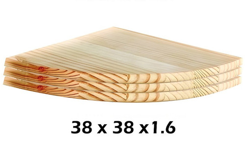Wooden corner shelf - wooden,