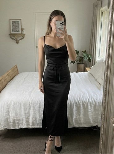 Club london black - satin, maxi