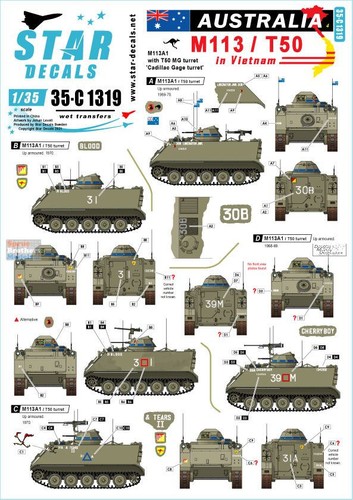 Srd35c1319 star decals - srd35c1319, 1:35