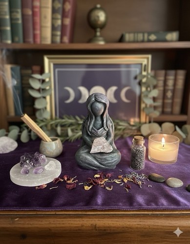 Healing goddess mini altar - goddess,
