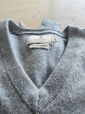 Hackett Mayfair 100% Cashmere V-neck Jumper - Medium - Grey