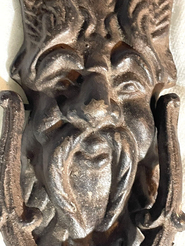 Cast iron vintage wizard man - iron,