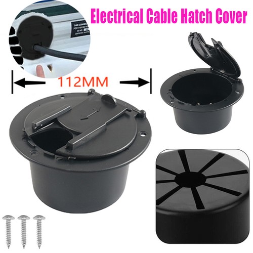 Black round electrical cable - black,
