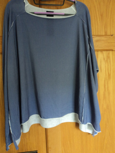 Rundholz oversized navy - oversized, navy/white