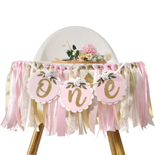 Pink golden floral - pink, chair
