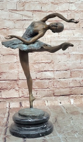 Art deco bronze ballerina - deco,
