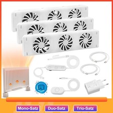 Radiator Fan with 3 Improved Fans Heating  Radiator Booster Heaters Saves Energy