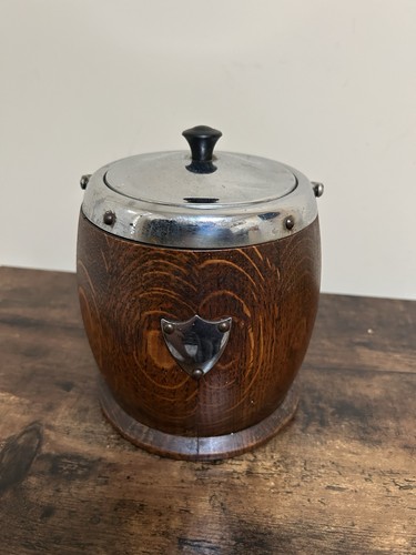 Solid oak biscuit - biscuit, barrel