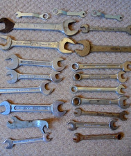 Old vintage Spanners Joblot Bundle x20 Tipco King Dick Unipart Matador Imperial
