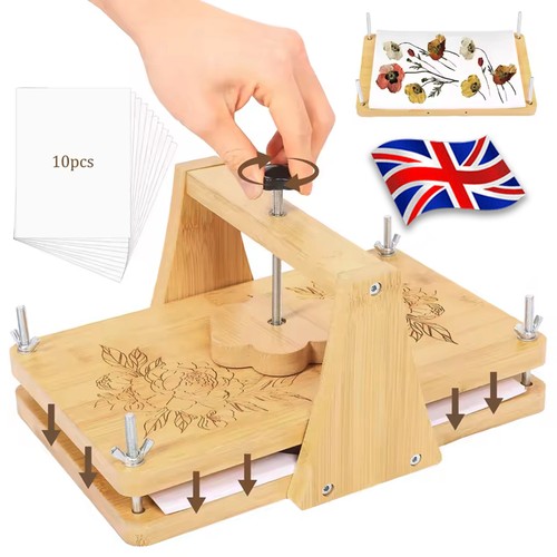 Large wooden flower press kit - press,