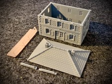 B Grade N Gauge Model Railway Style Station Building  Unpainted Resin Model Kit