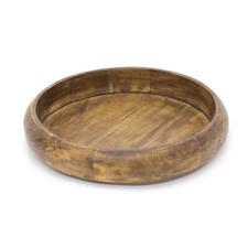 33cm Large Mango Wood Fruit Bowl | Salad Bowl Kitchen Serving Bowl Display Bowl