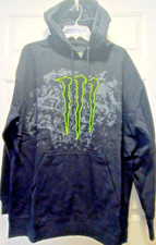 Monster Energy 2013 Gear Promo Hoodie Black Large NWOT