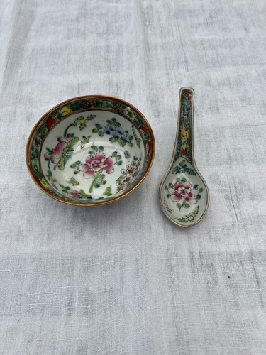 Antique hand painted famille - antique,