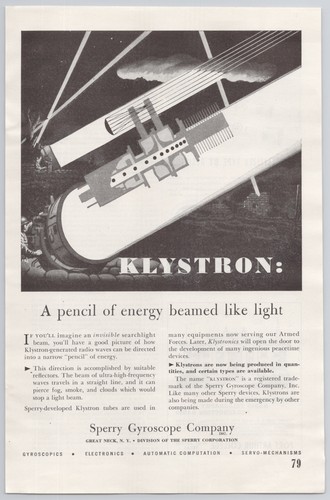 Klystron sperry gyroscope - klystron,