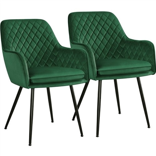 2pcs upholstered dining chairs - 2pcs,