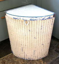 Retro Vintage Lloyd Loom Lusty Corner Linen Storage Blanket Box Chest Ottoman