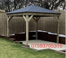 Wooden Gazebo Hot tub Shelter pergola Shingled roof  price includes Installation