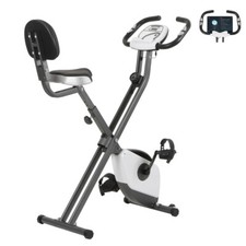 Folding Exercise Bike Foldable X-Bike w/ 8 Level Magnetic Resistance Fitness