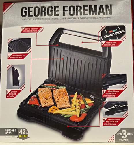George foreman steel grill - foreman,