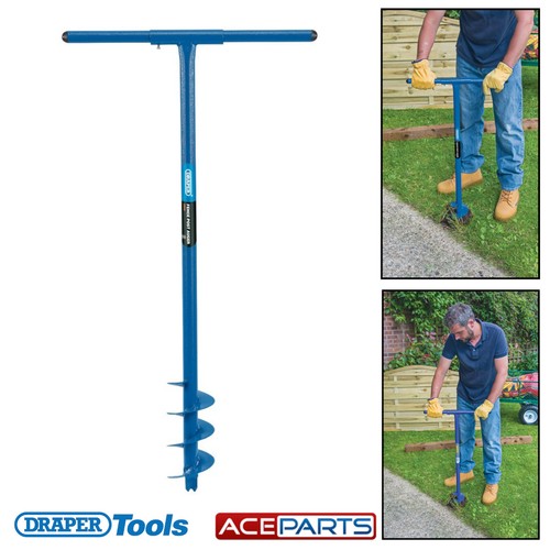 Draper fence post auger - draper, 1m