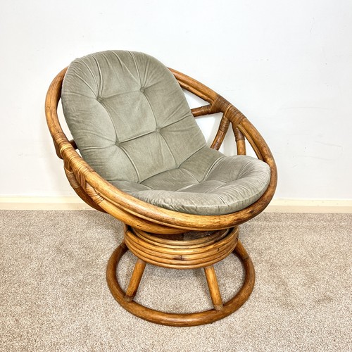 Vintage swivel armchair cane - swivel,