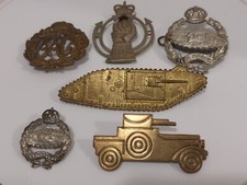 WW2 CAP / COLLAR BADGES RAC, AAC RTR Collection