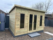 8X10 SUMMERHOUSE PENT GARDEN ROOM SHED HEAVY DUTY DELIVERY AREAS IN DESCRIPTION