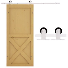 HOMCOM 6FT Steel Sliding Barn